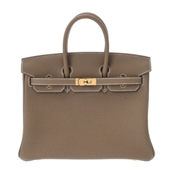 エルメス バーキン 25 エトゥープ トゴ レディース バッグ 【新品】【bag】
