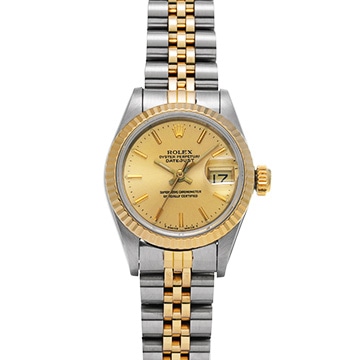 ロレックス デイトジャスト 69173 シャンパン レディース 時計 【中古】【wristwatch】