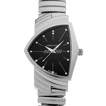 ハミルトン ベンチュラ H24411232 ブラック メンズ 時計 【中古】【wristwatch】