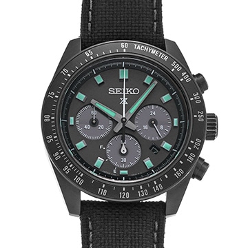セイコー プロスペックス スピードタイマー ソーラークロノグラフ SBDL105 ブラック メンズ 時計 【中古】【wristwatch】