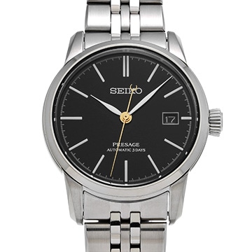 セイコー プレザージュ SARX107 ブラック メンズ 時計 【中古】【wristwatch】