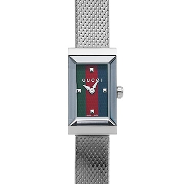 グッチ Gフレーム 147.5 グリーン/レッド/ブルー レディース 時計 【中古】【wristwatch】