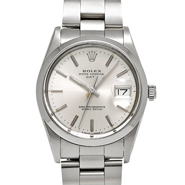 ロレックス オイスターパーペチュアル デイト 15000 シルバー メンズ 時計 【中古】【wristwatch】