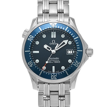 オメガ シーマスター プロフェッショナル 300 ミッドサイズ 2561.80 ブルー ユニセックス 時計 【中古】【wristwatch】