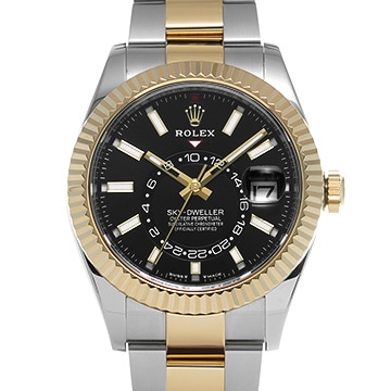 ロレックス スカイドゥエラー 336933 ブライトブラック メンズ 時計 【中古】【wristwatch】