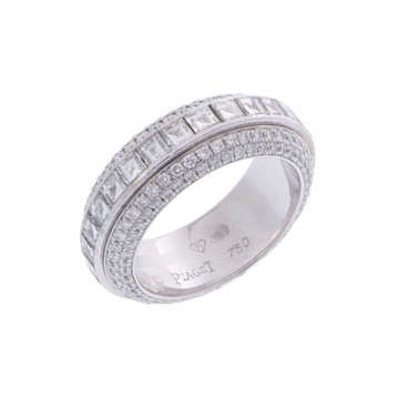ピアジェ ポセションリング #48 シルバー K18ホワイトゴールド WG レディース ジュエリー 【中古】【jewelry】