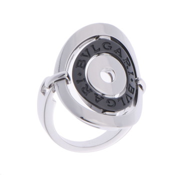 ブルガリ アストラーレ リング シルバー K18ホワイトゴールド WG/ブラックセラミック レディース ジュエリー 【中古】【jewelry】