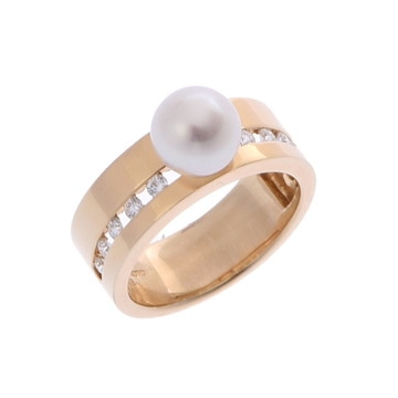 ミキモト パールリング ゴールド K18イエローゴールド YG/パール レディース ジュエリー 【中古】【jewelry】