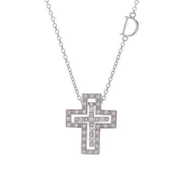 ダミアーニ ベルエポック ネックレス XXS シルバー K18ホワイトゴールド WG レディース ジュエリー 【中古】【jewelry】