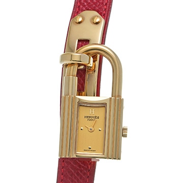 エルメス ケリーウォッチ KE1.201 シャンパン レディース 時計 【中古】【wristwatch】