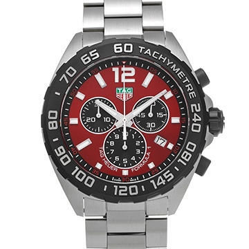タグ ホイヤー フォーミュラ1 クロノグラフ CAZ101AN.BA0842 レッド メンズ 時計 【中古】【wristwatch】