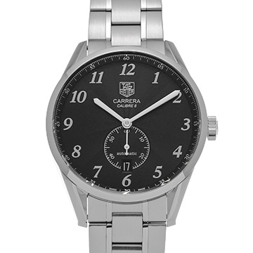 タグ ホイヤー カレラ ヘリテージ キャリバー6 WAS2110.BA0732 ブラック メンズ 時計 【中古】【wristwatch】