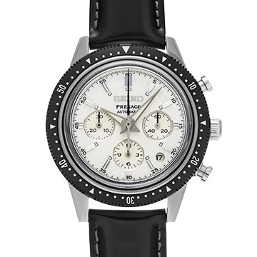 セイコー プレザージュ クロノグラフ 55th SARK015 シルバー メンズ 時計 【中古】【wristwatch】