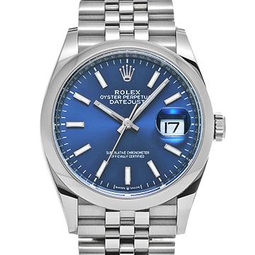 ロレックス デイトジャスト 36 126200 ブルー メンズ 時計 【中古】【wristwatch】