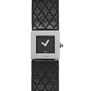 シャネル マトラッセ H0116 ブラック レディース 時計 【中古】【wristwatch】