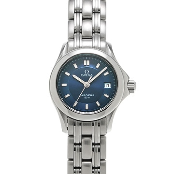 オメガ シーマスター 120 クォーツ 2581.82 ブルー レディース 時計 【中古】【wristwatch】