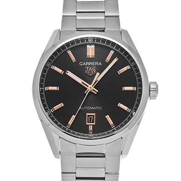 タグ ホイヤー カレラ キャリバー5 WBN2113.BA0639 ブラック メンズ 時計 【中古】【wristwatch】