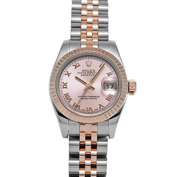ロレックス デイトジャスト 179171 ピンク レディース 時計 【中古】【wristwatch】