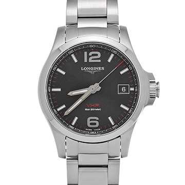 ロンジン コンクエスト L3.716.4.56.6 ブラック メンズ 時計 【中古】【wristwatch】
