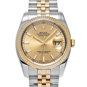 ロレックス デイトジャスト 116233 シャンパン メンズ 時計 【中古】【wristwatch】