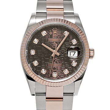 ロレックス デイトジャスト 36 126231G チョコレートコンピュータ/ダイヤモンド メンズ 時計 【中古】【wristwatch】