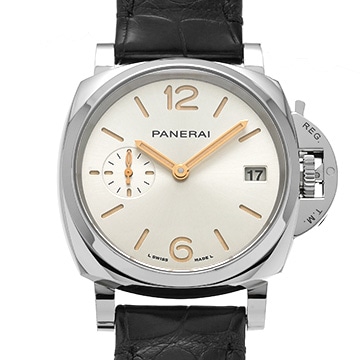 パネライ ルミノール ドゥエ 3デイズ オートマティック アッチャイオ PAM01248 アイボリー メンズ 時計 【中古】【wristwatch】