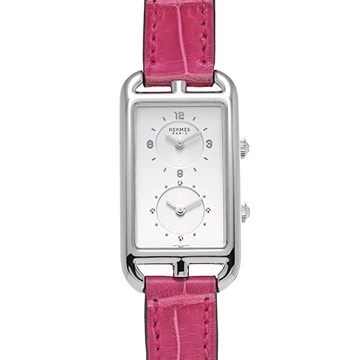 エルメス ナンタケット デュアルタイム NA3.210 シルバー/ダイヤモンド レディース 時計 【中古】【wristwatch】