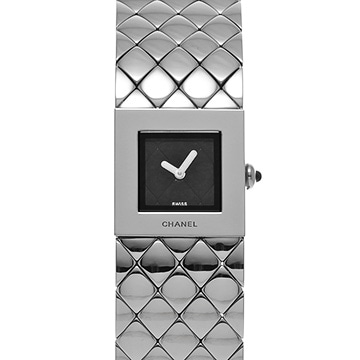 シャネル マトラッセ H0009 ブラック レディース 時計 【中古】【wristwatch】