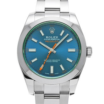 ロレックス ミルガウス 116400GV Zブルー メンズ 時計 【中古】【wristwatch】