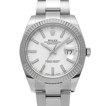 ロレックス デイトジャスト 41 126334 ホワイト メンズ 時計 【中古】【wristwatch】