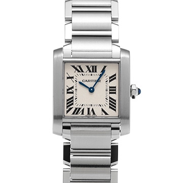カルティエ タンクフランセーズ MM WSTA0005 シルバー ユニセックス 時計 【中古】【wristwatch】