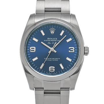 ロレックス エアキング 114200 ブルー メンズ 時計 【中古】【wristwatch】