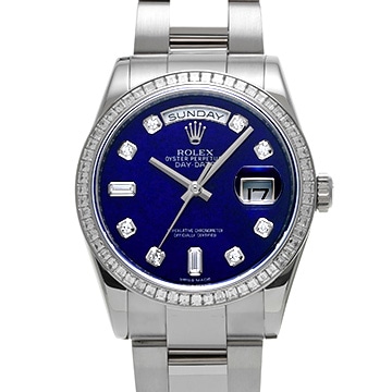 ロレックス デイデイト 118399BR ラピスラズリ/ダイヤモンド メンズ 時計 【中古】【wristwatch】