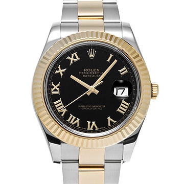 ロレックス デイトジャストII 116333 ブラック メンズ 時計 【中古】【wristwatch】
