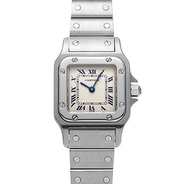 カルティエ サントスガルベ SM W20056D6 シルバー レディース 時計 【中古】【wristwatch】
