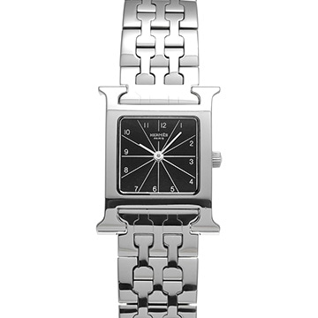 エルメス Hウォッチ HH1.210 ブラック レディース 時計 【中古】【wristwatch】