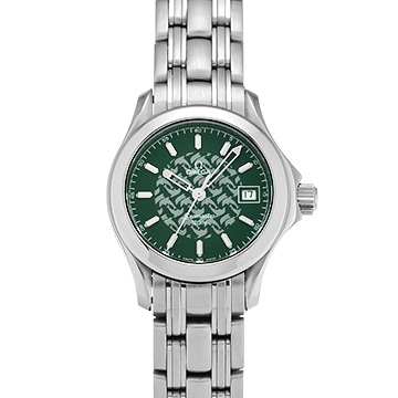 オメガ シーマスター 120 ジャック・マイヨール 1998 2586.70 グリーン レディース 時計 【中古】【wristwatch】