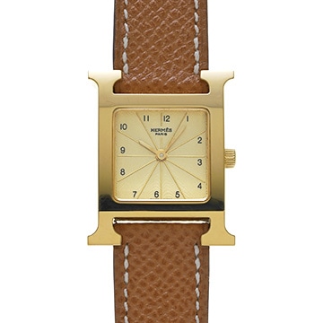エルメス Hウォッチ HH1.201 シャンパン レディース 時計 【中古】【wristwatch】