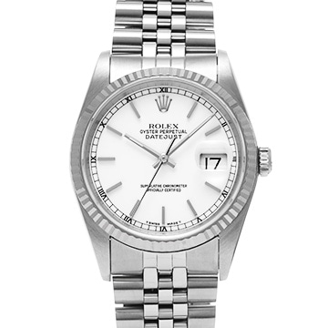 ロレックス デイトジャスト 16234 ホワイト メンズ 時計 【中古】【wristwatch】
