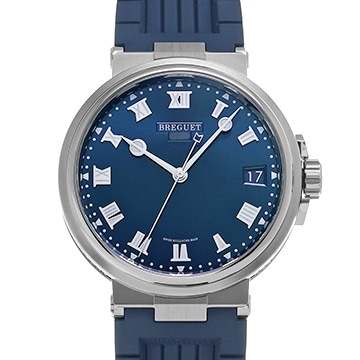 ブレゲ マリーン 5517TI/Y1/5ZU ブルー メンズ 時計 【中古】【wristwatch】