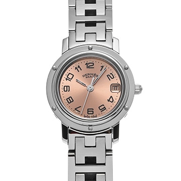エルメス クリッパー CL4.210.431/3758 ピンク レディース 時計 【中古】【wristwatch】