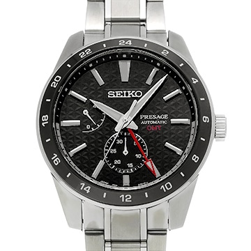 セイコー プレザージュ シャープエッジシリーズ SARF005 ブラック メンズ 時計 【中古】【wristwatch】