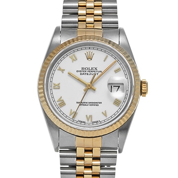 ロレックス デイトジャスト 16233 ホワイト メンズ 時計 【中古】【wristwatch】