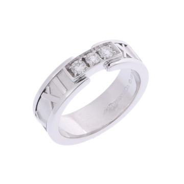 ティファニー アトラスリング 3PD ゴールド K18ホワイトゴールド WG レディース ジュエリー 【中古】【jewelry】