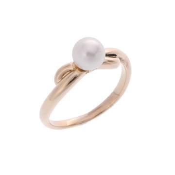 タサキ パールリング ゴールド K18イエローゴールド YG レディース ジュエリー 【中古】【jewelry】