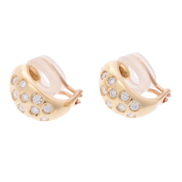 ミキモト ダイヤ イヤリング ゴールド K18イエローゴールド YG レディース ジュエリー 【中古】【jewelry】