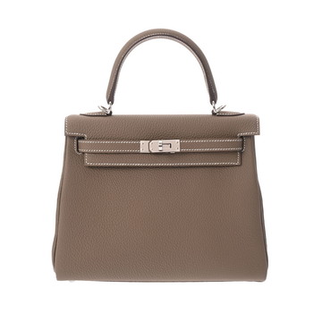 エルメス ケリー 25 内縫い 2WAY   エトゥープ トゴ レディース バッグ 【未使用】【bag】