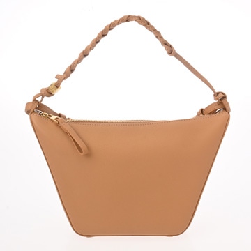 ロエベ ハンモック ホーボーバッグ 2WAY ライトブラウン系 A538G13X01 クラシックカーフ レディース バッグ 【中古】【bag】