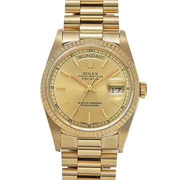 ロレックス デイデイト 18238 シャンパン メンズ 時計 【中古】【wristwatch】