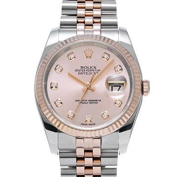 ロレックス デイトジャスト 36 116231G ピンク/ダイヤモンド メンズ 時計 【中古】【wristwatch】